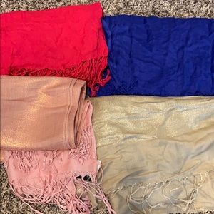 4 scarves